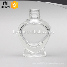 heart shape 10ml clear bottle for nail polish